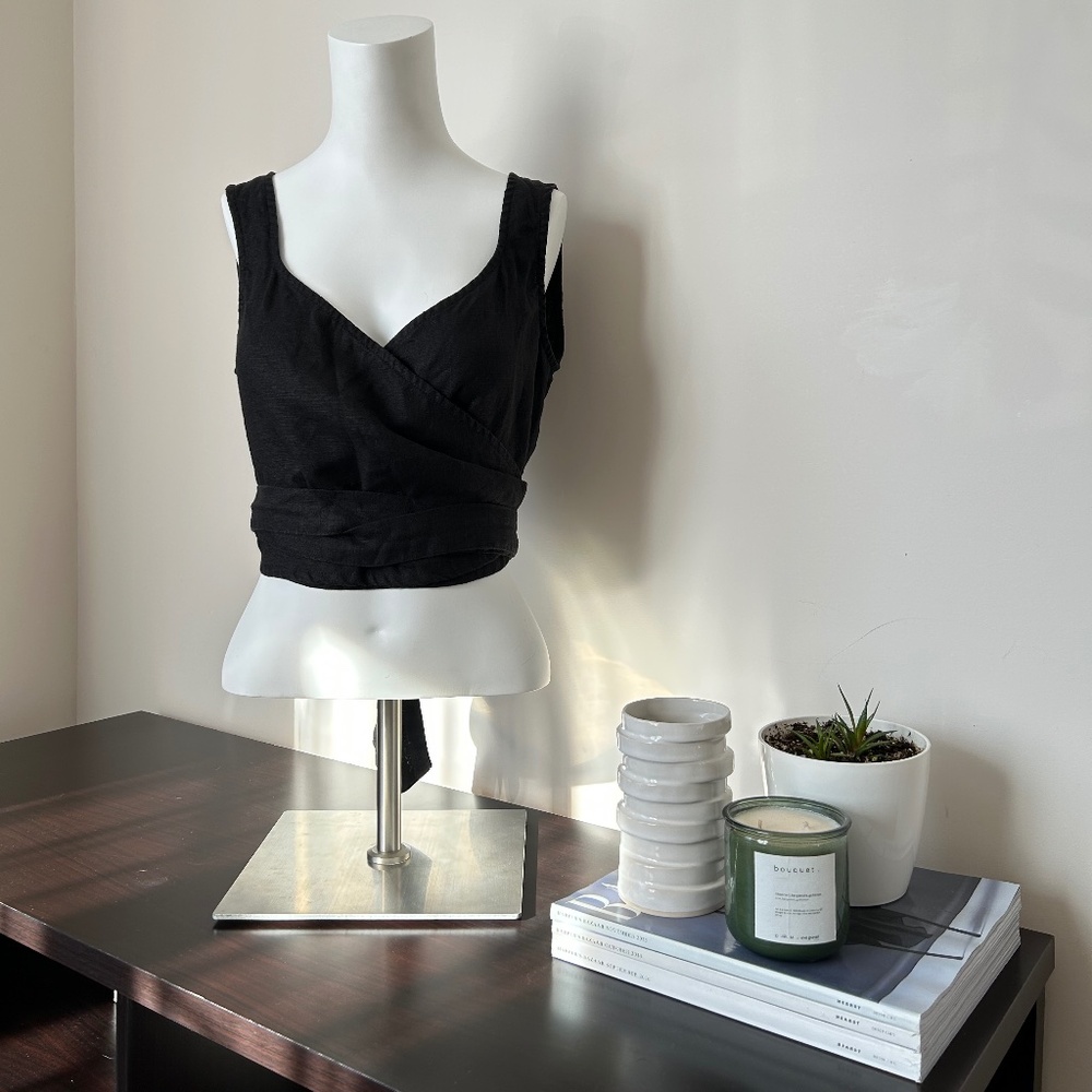 Linenfox ⎮ Linen Wrap Blouse